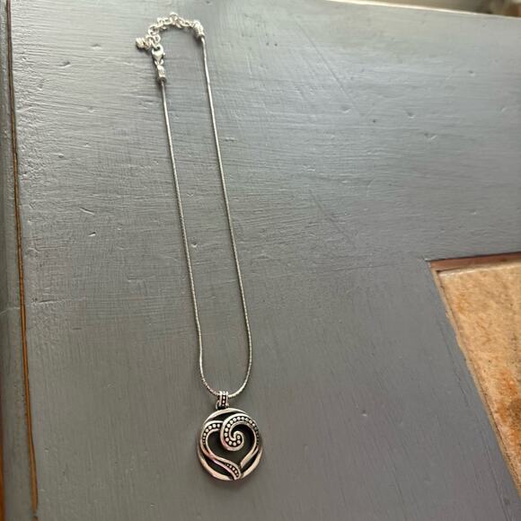 Brighton Silver Tone Heart Pendant Necklace - Picture 3 of 8